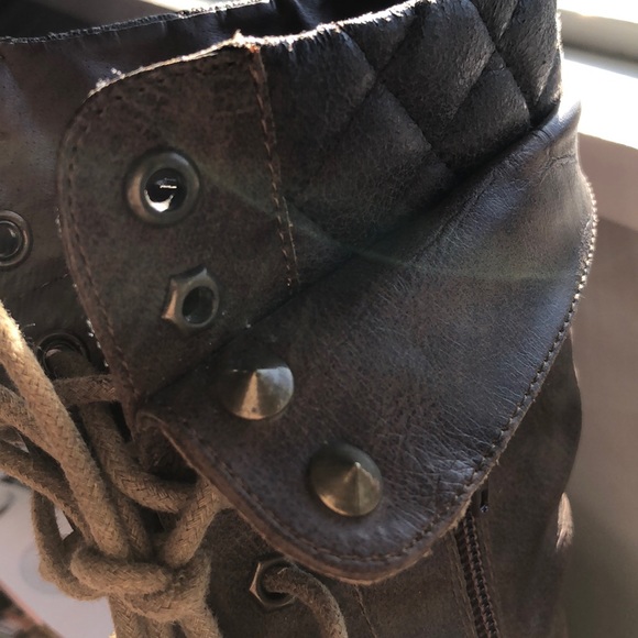 Laced Up Brown Booties - Picture 5 of 5